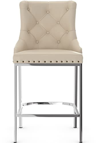 Lux Bar Stool (Cream PU)