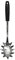 Fackelmann Initial Spaghetti Spoon, Stainless Steel with Plastic Handle, Kitchen Server, Pronged Pasta Fork with Slotted Holes, Serving Spoon, Scoop & Drain, 32cm, Silver