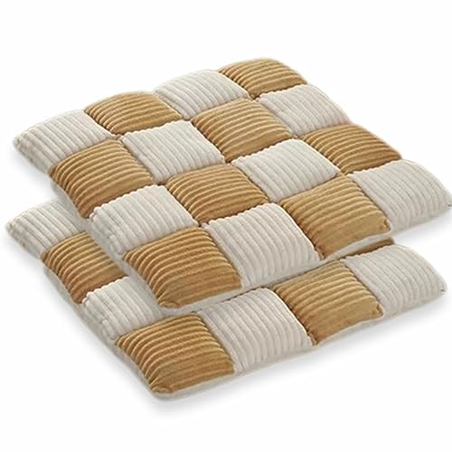 Sitzkissen Dekoratives Kissen Garten Stuhl Kissen(42x42cm) Bequeme Stuhlauflage - Steppkissen Weich Und Robust Bunt FüR Haus & Garten Dicke Polsterung.