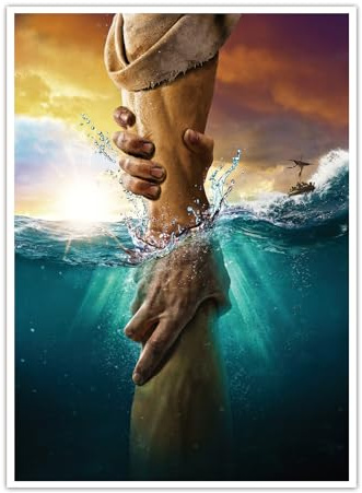Hanyosa Jesus-Poster Die Hand Gottes, Bild von Jesus, Leinwand, Wandkunst, Jesus-Druck, christliche Dekoration für Wohnzimmer, 30,5 x 41,5 cm