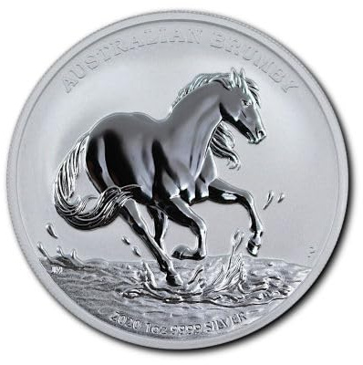 1 unze Silbermünze - Australian Brumby 2020-1 Oz Silber Silver 999 nur 25.000! Top Zustand in Kapsel Premium Anlagemünze Perth Mint