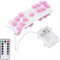 LED-Lichterkette Mit Rosa Sakura-Blumen, Bunt Und Warmweiß, 3 M/30 Lichter, Perfekt Für Partys Im Freien Und Drinnen, Hochzeiten, Valentinstagsdekoration