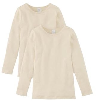 hessnatur Langarmhemd Mädchen und Jungen Unisex 2er-Set aus Reiner Bio-Baumwolle | nachhaltig und fair hergestellt (Fair Wear Foundation)