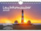 Leuchtturmzauber DIN A5 Wandkalender Querformat für 2025 Leuchtturm - Inhalt: 1x Kalender 1x Weihnachtsanhänger 1x Grußanhänger (gesamt 3 Teile)