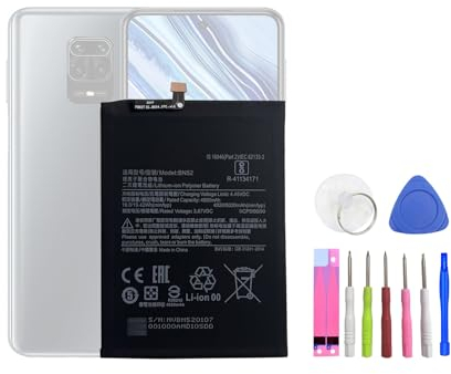 HIGHAKKU Batteria di ricambio BN52 compatibile con RED-MI Note 9 PRO/10X/10X PRO con strumenti