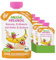 FRECHE FREUNDE Bio Quetschie Banane, Erdbeere mit Hafer & Quinoa, Fruchtmus mit Getreide im Quetschbeutel für Babys ab dem 6. Monat, vegan, 6er Pack (6 x 100g)