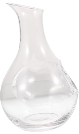 Alipis Carafe à Vin Rouge en Verre de 385 Ml Design Concave Style pour Le Plaisir Du Vin