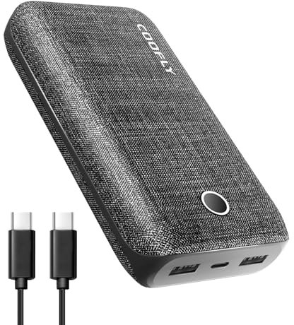 Portable Charger, 20000mAh Power Bank with USB C in&Out 20W High-Speed Recharging Battery Pack Compatible with iPhone,Android etc