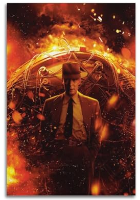 NHDERYBNF Oppenheimer Filmposter, dekorative Malerei, Leinwand, Wandposter und Kunstdruck, moderne Familienschlafzimmer-Dekoration, Poster, 30 x 45 cm