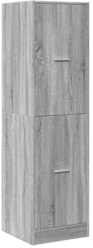 vidaXL Armoire apothicaire Sonoma Gris 40x41x144,5cm Bois d'ingénierie, Coffre d'apothicaire, Meuble d'apothicaire, Coffre à tiroirs d'apothicaire