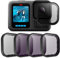 Filter CPL ND8 ND16 ND32 4er-Pack Kompatibel für Go Pro Hero 13 Schwarz, Neutraldichte- und Polarisationsfilter-Kit Objektivschutz für Go Pro 13 Zubehör