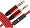 AYMBH Replacement Beats Headphone Cable 3.5mm Right Angle Audio Aux Cord with Line Control & Mic for Monster/Dr Dre Solo/Solo HD/Studio/Mixr/Detox/Pro – Durable TPU Coating, Gold-Plated Connectors