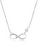 VEEDOFA Silver Necklaces for Women, Infinity Sterling Silver Necklace, Silver Pandents, Silver Infinity Necklace, Cubic Zirconia Ladies Necklaces, Necklaces for Women