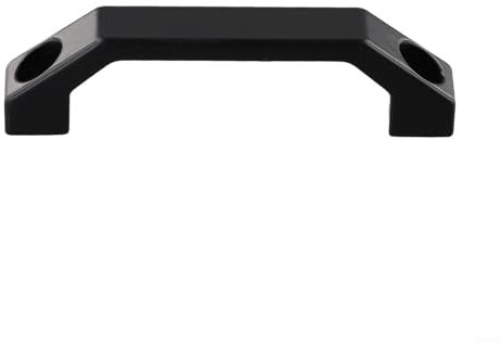 ZiStarlilife Schranktürgriff, Aluminiumlegierung, U-förmig, quadratisch, Gepäck, Möbel, Kleiderschrank, Fenster, Haushaltswaren, für Türen, Küchen, Kühlschränke (schwarz, 100 mm)