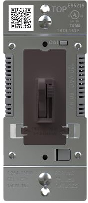 Legrand 150 Watt, Brown, LED Toggle Dimmer Switch, Flicker-Free, Dimmable LED Lighting Control