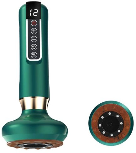 CLIUNT Cellulite Massagegerät,Schröpfgerät zur Reinigung der Meridiane,Schröpfmassagegerät gegen Cellulite,Anti Cellulite Massager,Schröpfgerät Elektrisch Gegen Cellulite für Bauch,Taille,Arme(Grün)