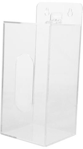 BESTYASH Wandhandschuhhalter Aus Acryl Transparente Handschuhspenderbox Zur Wandmontage Für Einweghandschuhe Maskenhalter Und Aufbewahrung Für Labor Arztpraxis Krankenhaus