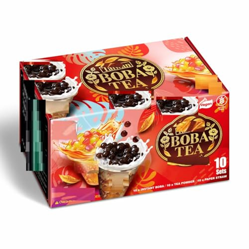 Taiwan Boba Tea Kit, 10 Sets / 5 Flavours | NAEM