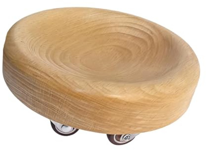 Harilla Appareil de Musculation des Pieds et des Jambes à Rouleau pour Femmes et Hommes, Compact, en Bois Massif, avec Plaque Coulissante, Idéal pour Le