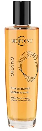 Biopoint Orovivo - Elisir Setificante, Trattamento Nutriente, Dona Leggerezza, Morbidezza e Lucentezza ai Capelli, Fragranza Ambrata e Dolce, 100 ml