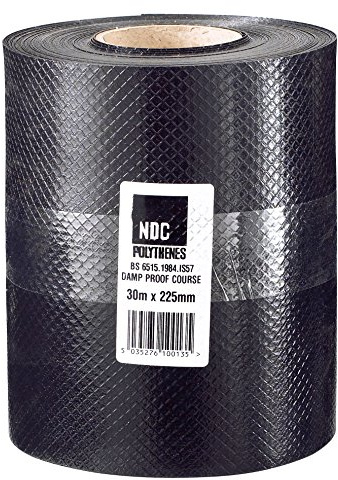 225mm x 30 Metre Roll Damp Proof Course DPC Conforms to BS6515, CE Mark to EN 14909