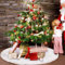 Royaliya Baumdecke Weihnachtsbaum Rock Christbaumdecke Rund Weiß Weihnachtsbaumdecke Christbaumständer Teppich Decke Weihnachtsbaum Deko (152CM)