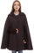 GRACEART Gothic Mittelalter Unisex Poncho Cape Fledermaus Shal Umhang Überwurf (Kurz- Kaffee)
