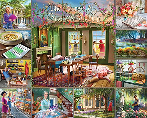 White Mountain Puzzles Curse of Blackwood Hall - 1000 Piece Jigsaw Puzzle