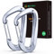 Brotree Karabiner mit 1200kg Belastbarkeit Schwerlast 12KN Karabinerhaken Schnellverschluss für Hängematten, Camping, Wandern, Rucksack