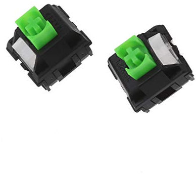 BIlinli 2 Piezas Razer Green RGB SMD Switches 3 Pines para Razer BlackWidow Lite Gaming Teclado mecánico Interruptores Cherry MX Gateron Switches