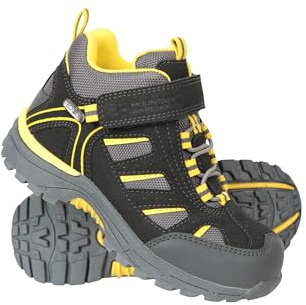 Mountain Warehouse Drift Junior Bottes de pluie imperméables et durables pour enfants Chaussures de randonnée respirantes Bonne adhérence Pour filles et garçons, gris foncé, 25 EU