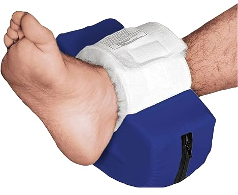 OrtoPrime 2er-Pack Anti-Dekubitus-Fersenpolster, wasserdicht, gebogene Form, Anti-Dekubitus, orthopädisches Kissen für Füße (Anti-Dekubitus, Universalgröße)