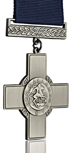 The George Cross Medaille & Band in voller Größe British Award/Dekoration für Heldentum/Tapferkeit/Mut Militär und Zivilisten Nachbildung/Reproduktion