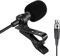 Sujeetec Microfono lavalier Microfono a bavero Compatibile con Shure Trasmettitore Wireless - Unidirezionale Condensatore Microfono - Spina Mini XLR TA4F