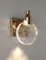 KRIPINC Kristall Wandleuchte, Gold LED Wandleuchte, Wandlampe Vintage, Rund Kristall Wandlampe für Wohnzimmer Schlafzimmer Nachttisch Badezimmer Flur (Klein)