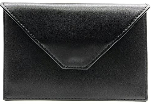Charmoni - Porte Papier Voiture - 2 Etuis Protèges Carte Grise et Permis Inclus - Porte Document Véhicule avec Rangement Assurance - Cuir - Pochette Blocage RFID Offerte (Noir)