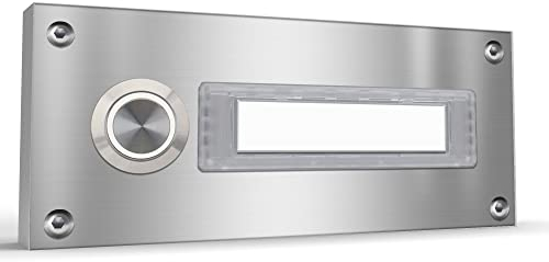 Mehrfamilien Aufputz Türklingel Edelstahl - 5 unterschiedliche Farbtöne (1 Familie)