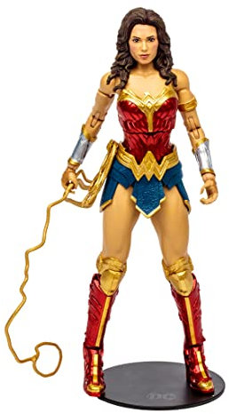 McFarlane Toys, DC Shazam! Wonder Woman Actionfigur mit 22 beweglichen Teilen, Sammelfigur DC Shazam Movie Figure mit Standfuß, einzigartige Sammelfigurenkarte, ab 12 Jahren