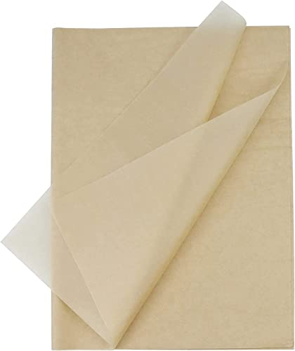 100 Blatt 19,7 x 13,8 Zoll Seidenpapier-Geschenkpapier für Geschenktüten, Geburtstagsfeiern, Hochzeiten, Bastelarbeiten (Braun)