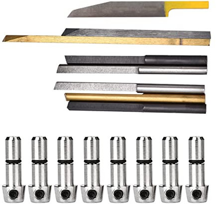 8 Piezas de Brocas de Corte de Grabado, Brocas de Máquina de Grabado Herramienta de Grabado de Joyería para Máquina de Grabado de Impacto Neumático