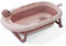 Bañera Bebe Plegable Interbaby 80x47x21 cm | Bañera Plegable Bebé con Taza para Enjuague, Antideslizante, Tapón hermético | portatil, Fácil de Guardar, Cómoda, Rosa