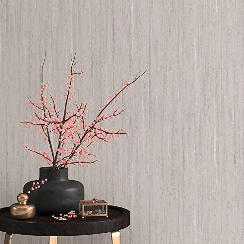 Erismann 10322-38 Papier peint intissé Motif rayures Taupe métallisé