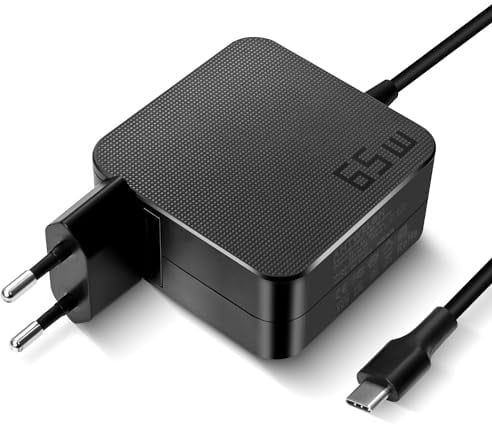 ANTWELON 65W USB C Netzteil Laptop Ladekabel für Lenovo Thinkpad X1 Yoga HP Spectre Dell Latitude ASUS Chromebook MacBook Pro Huawei Matebook Wallplug 20V 3,25A TYPEC Ladegerät (65W USB C)