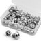 (50 Sätze) M5 x 10mm Innensechskantschrauben mit Flansch und Muttern Set 304 Edelstahl Linsenkopf Schrauben