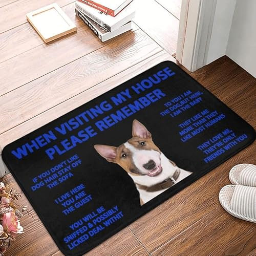 Fußmatte für drinnen und draußen, Bullterrier, Hunde, Küchenmatte, Schlafzimmer, Badematte