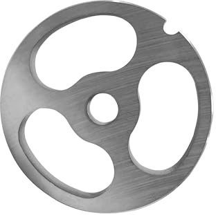 #12 Stainless Steel Meat Grinder Plate Discs Blades (3 Big Hole Plate) | for Cabelas and Hobart,FGA Food Chopper, Weston, LEM, MTN Meat Grinders,Cutting Disks Heavy Duty