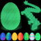 YILCER 3D Printed Dragon Egg, Mysterious Crystal Dragon Egg Fidget Toys (Luminous Colour)