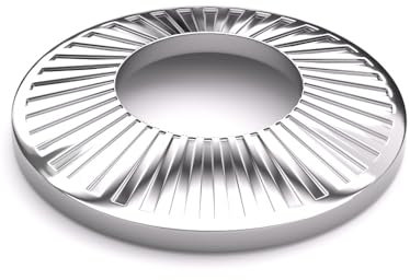 M10(50pcs) Belleville Washers Tapered Disc Spring Cup Washers 18-8 Stainless Steel with Bevelled Patterns