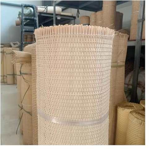 40/45/50/55/60/65/70/90/100cm Rollo de Mimbre Natural,Rejilla de Mimbre Correas de Caña Natural Cane Webbing Rattan, Trenza Vienesa Ratán Rollo para Proyectos de Caning, Manualidades Gabinete Silla (