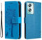 GOKEN Hülle für Oppo A79 5G, Schutzhülle Case Cover TPU PU Flip Leder Brieftasche Handytasche mit Kartenfächer Standfunktion, Klapp Handyhülle Geprägt Muster, Blau